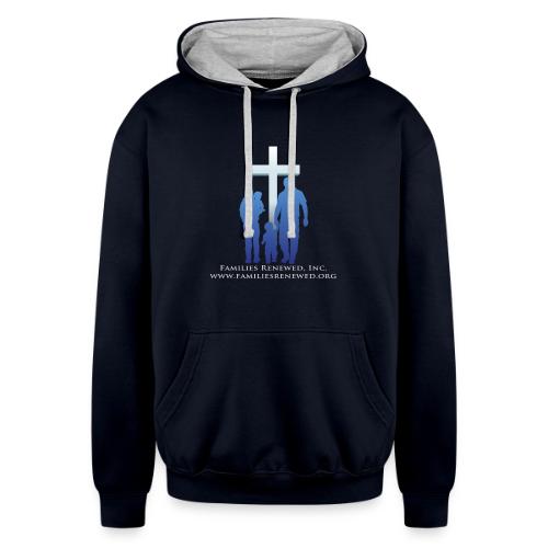 Families Renewed Logo & Prevent Suicide LifeBST - Unisex Contrast Hoodie