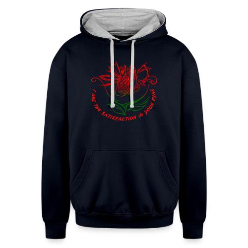 Kiss me hard - Unisex Contrast Hoodie