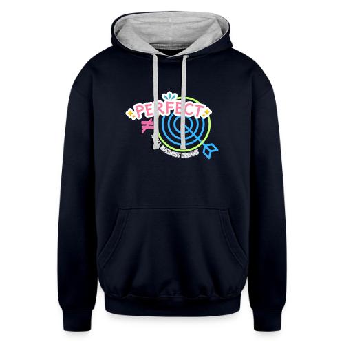 Perfect is NOT the Goal (pink) - Unisex Contrast Hoodie