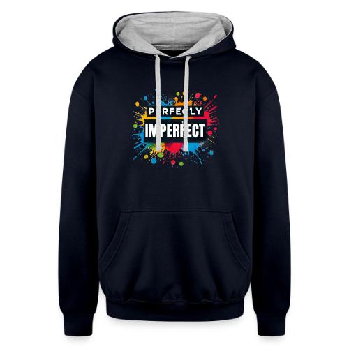Wellness Collection - Perfectly Imperfect - Unisex Contrast Hoodie