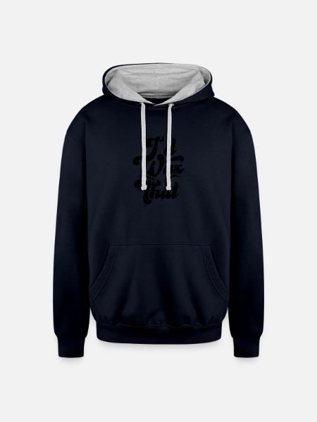 I'd wax that - cosmetologist - Unisex Contrast Hoodie - navy/heather gray