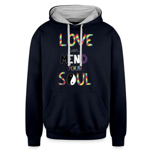 Love Can Mend Your Soul - Unisex Contrast Hoodie