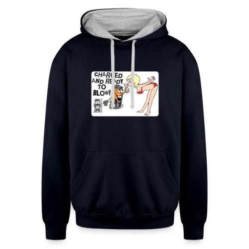 Charged-Ready-to-Blow-1000026542 - Unisex Contrast Hoodie