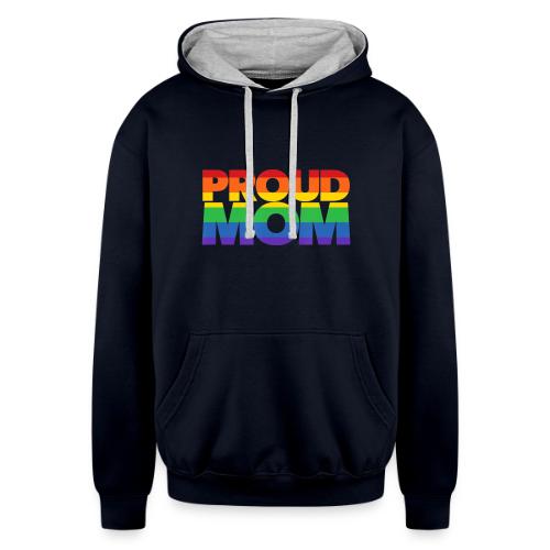 Proud mother's shirt - Unisex Contrast Hoodie