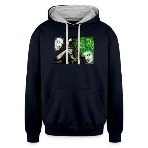 Doubled Dali - Unisex Contrast Hoodie