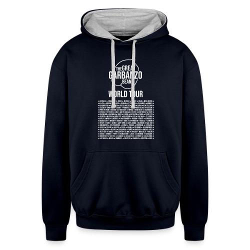 The Great Garbanzo Bean World Tour - Unisex Contrast Hoodie