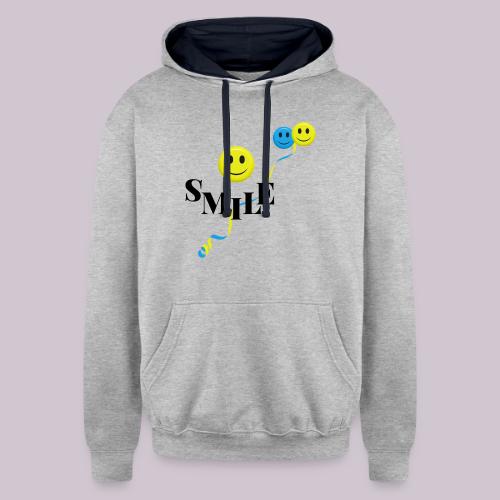 SMILE - Unisex Contrast Hoodie