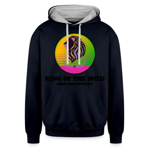 King Of The Wild - Unisex Contrast Hoodie