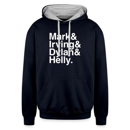 MDR Names Jetset-style ampersand swag - Unisex Contrast Hoodie