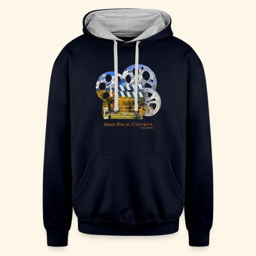 Keep Film in Colorado - Unisex Contrast Hoodie
