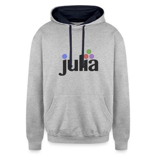 Official Julia Logo - Unisex Contrast Hoodie