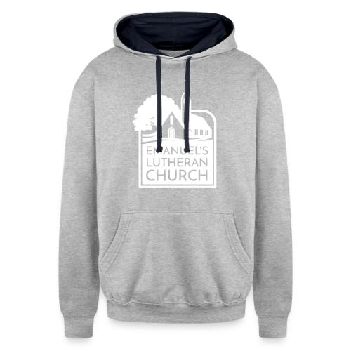 Single Vertical white2 - Unisex Contrast Hoodie