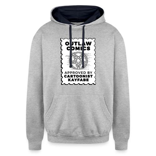 Outlaw Comics Code - Unisex Contrast Hoodie