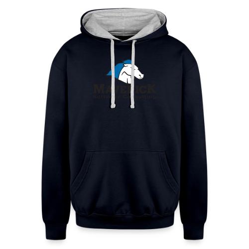 MSC Logo Black Letters - Unisex Contrast Hoodie