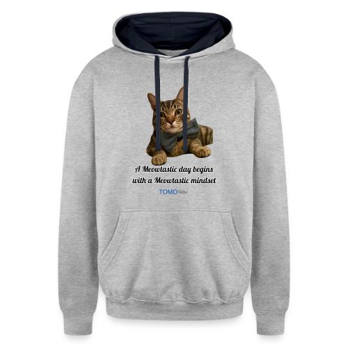 Meowtastic Mindset - Unisex Contrast Hoodie