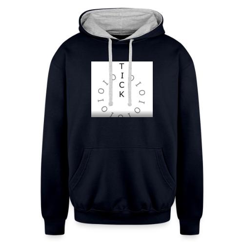 ticktock - Unisex Contrast Hoodie