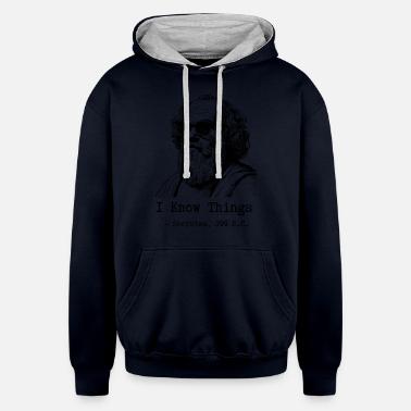 Socrates, I know things, meme' Men's Hoodie | Spreadshirt
