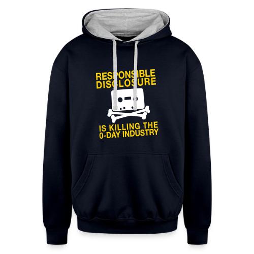 Killing the 0-day Industry - Unisex Contrast Hoodie