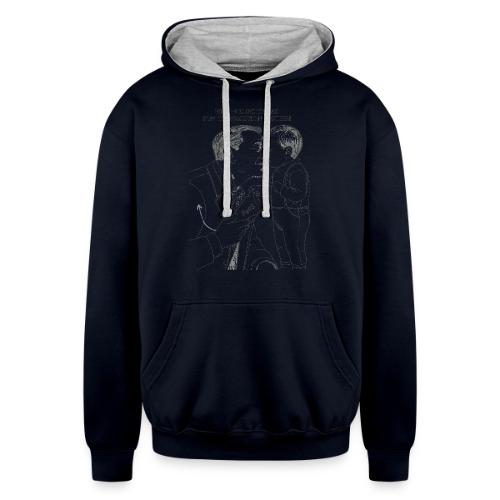 Dad Joke Blueprint T-Shirt - Unisex Contrast Hoodie