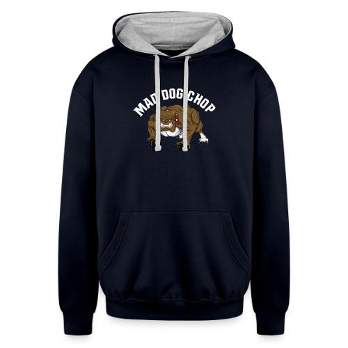 mad dog chop - Unisex Contrast Hoodie
