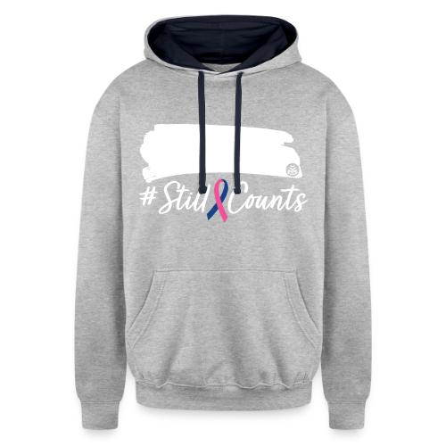 Your Baby #StillCounts (Customizable!) - Unisex Contrast Hoodie