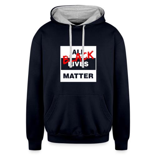 All Black Lives Matter - Unisex Contrast Hoodie