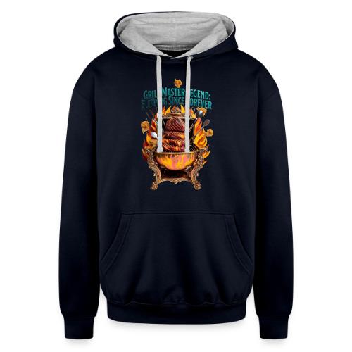 Grill Master Legend T Shirt - Unisex Contrast Hoodie