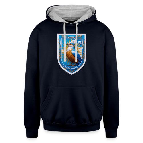 Argentina Hornero Pride T Shirt, Football Gift - Unisex Contrast Hoodie