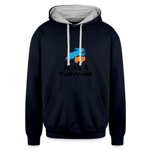 Alive Thriving Animal Behavior Program - Unisex Contrast Hoodie