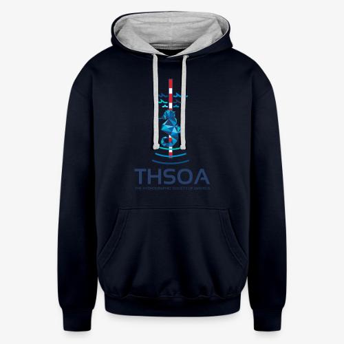 Seahorse Geo Type Stacked + Joke - Unisex Contrast Hoodie