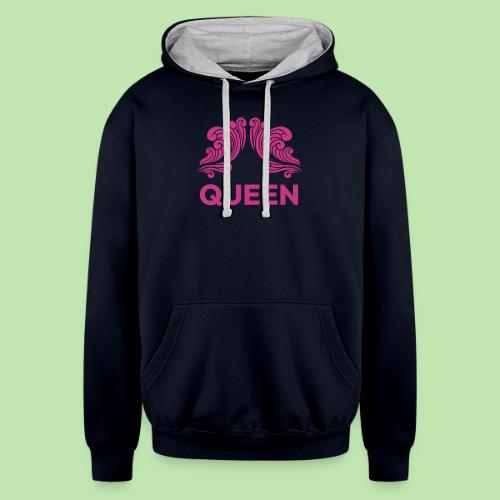 Queenlisse™ Signature Crown T-Shirt – Elegant - Unisex Contrast Hoodie