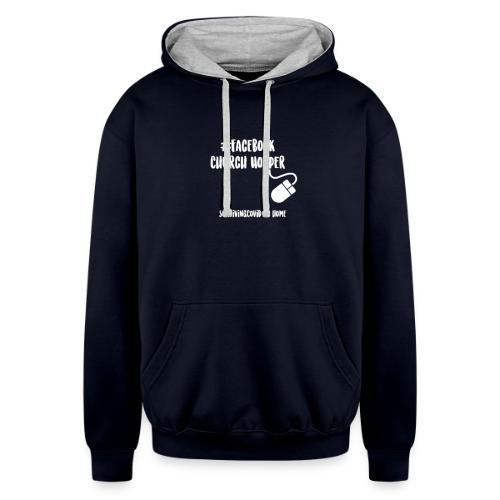 Church Hopper white dub - Unisex Contrast Hoodie