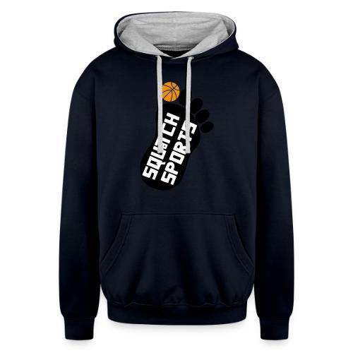 Squatch foot - Unisex Contrast Hoodie