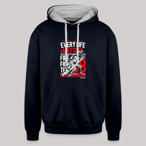 Every Life Matters - Unisex Contrast Hoodie