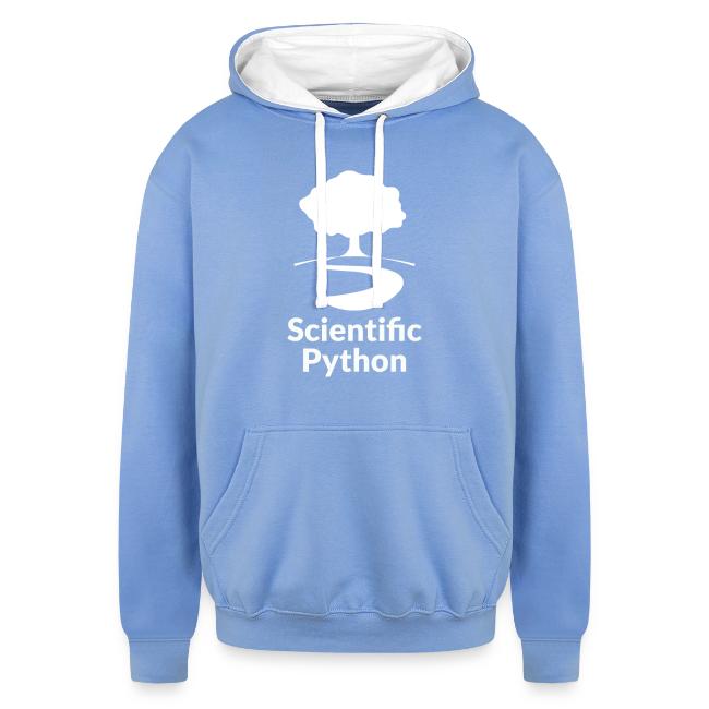 scientific python white logo