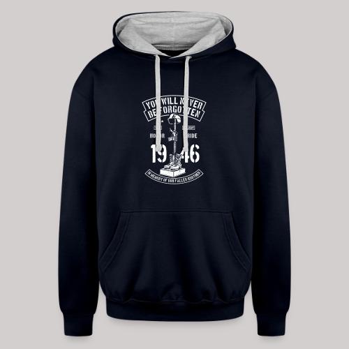 You Will Never Be Forgotten - Unisex Contrast Hoodie