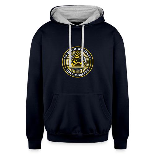 In Math We Trust - Unisex Contrast Hoodie