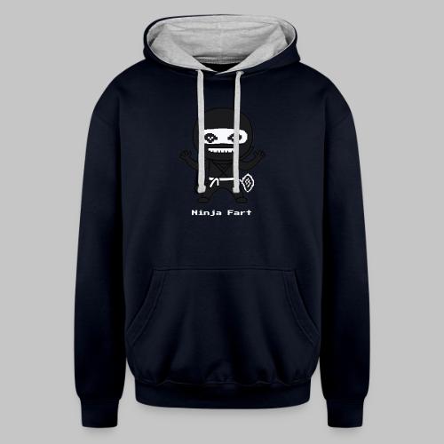Ninja Fart - Unisex Contrast Hoodie