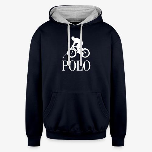 bike polo - Unisex Contrast Hoodie
