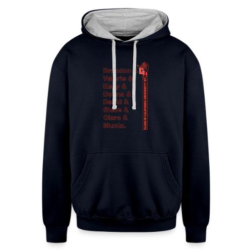 90210 CA University Class of 97 Shirt 01 - Unisex Contrast Hoodie