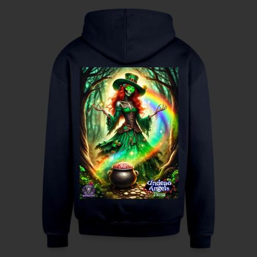 Fiona Undead Angel Leprechaun Queen #DFZ-004B - Unisex Contrast Hoodie