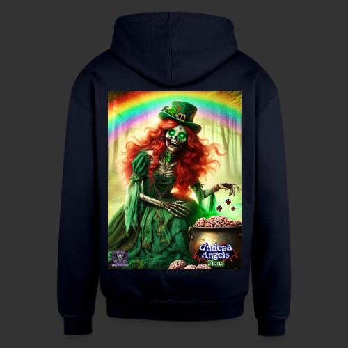 Fiona Undead Angel Leprechaun Queen #DFZ-007B - Unisex Contrast Hoodie