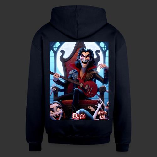 Monster Mosh 2024 Tour Drac on Guitar (D-005A) - Unisex Contrast Hoodie