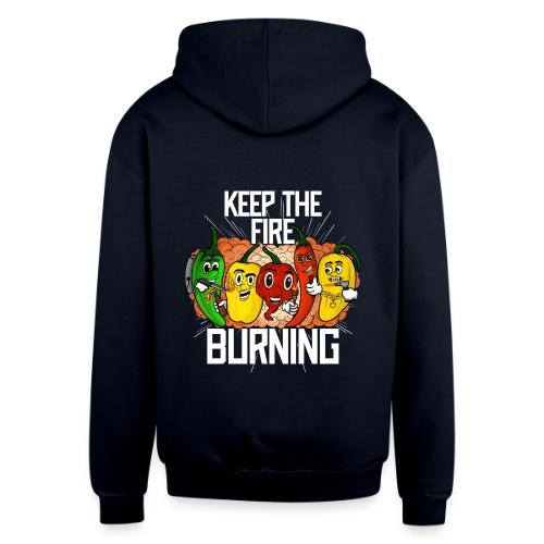 keep the fire burning - Unisex Contrast Hoodie
