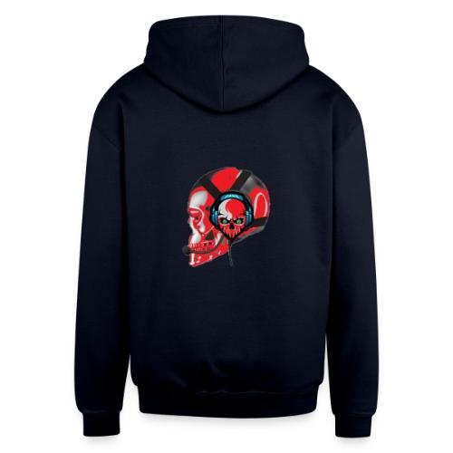 red head gaming logo no background transparent - Unisex Contrast Hoodie