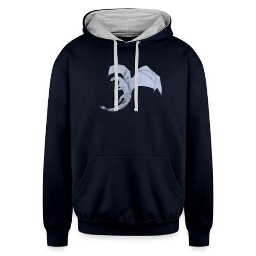 Gray Dragon - Unisex Contrast Hoodie