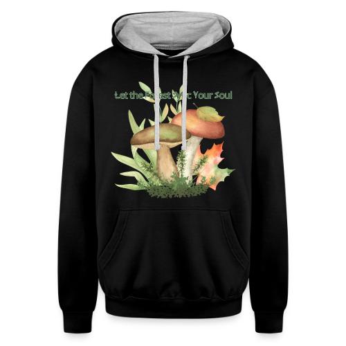 Unplug Series with Logo - Unisex Contrast Hoodie