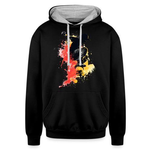 Skateboarding: Splash of Motion - Unisex Contrast Hoodie