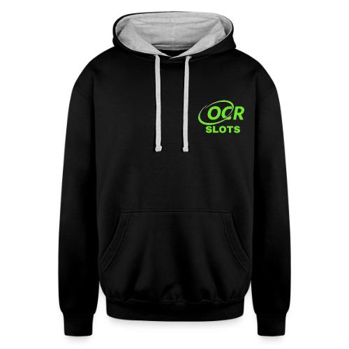 OCR Slots Americana Heart - Unisex Contrast Hoodie