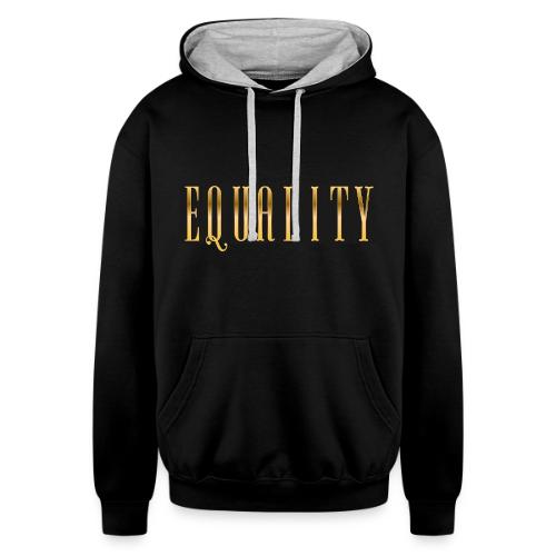 Golden Equality - Unisex Contrast Hoodie